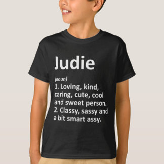Judie Definitie Persoonlijke Naam Grappige Verjaar T-shirt