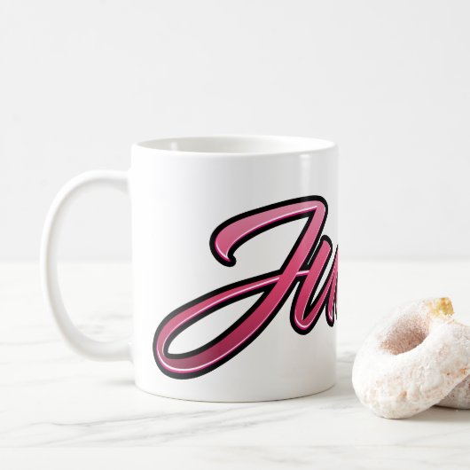 Judith faded pink Tasse de thé (Avec donut)