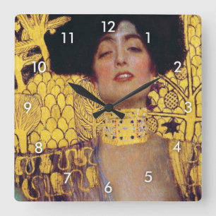 Judith (Lady in Gold), Gustav Klimt Vierkante Klok