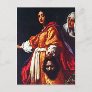 Judith met het hoofd van de Holofernes Briefkaart