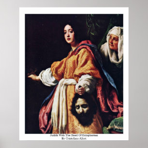 Judith met het hoofd van Holophernes Poster
