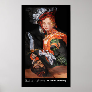 Judith met hoofd Holofernes, na Cranach Poster