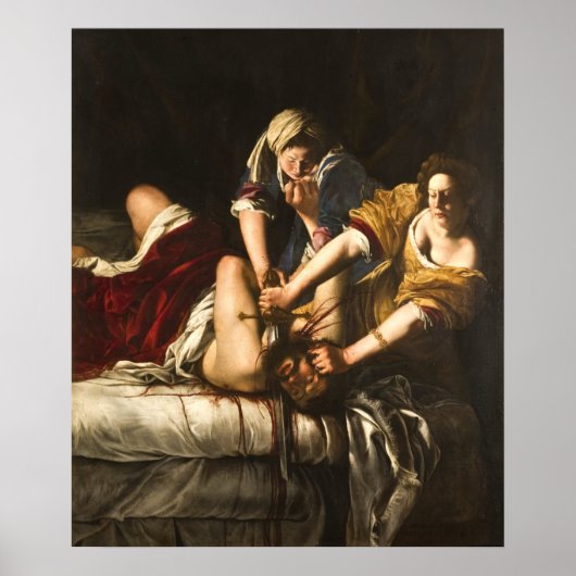 Judith Slay Holofernes - Artemisia Gentileschi Poster (Voorkant)