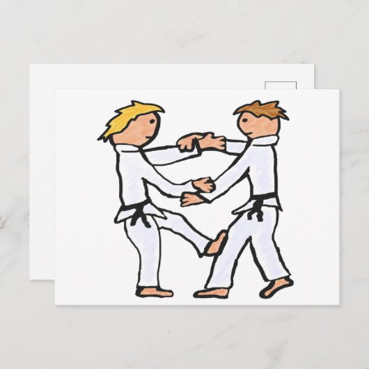 Judo Briefkaart (Voorkant / Achterkant)