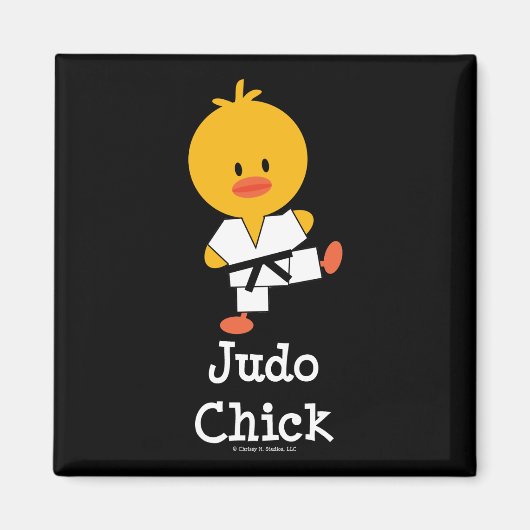 Judo Chick Magnet Magneet (Voorkant)