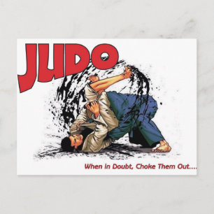 Judo Choke Out Briefkaart