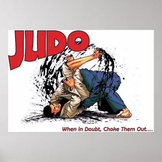 Judo Choke Out Poster (Voorkant)