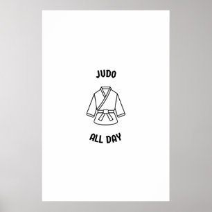 Judo de hele dag poster