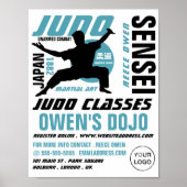 Judo Design, Judo lessen Adverteren Poster (Voorkant)