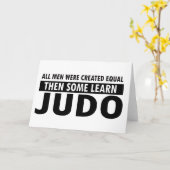 judo design kaart (Gele Bloem)