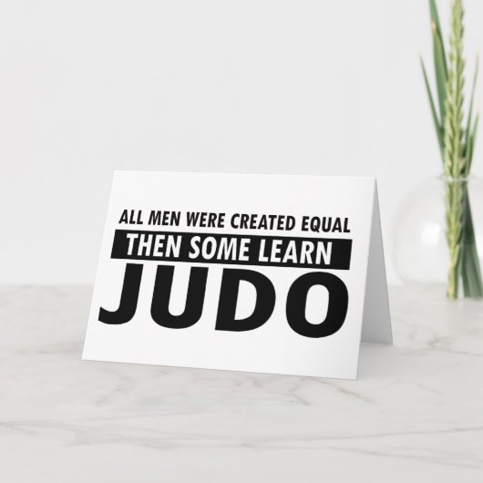 judo design kaart (Voorkant)