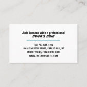 Judo Design, Sensei Visitekaartje (Achterkant)