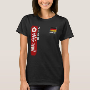 Judo Duitsland Duitse vlag Judoka Dojo krijgskunst T-shirt