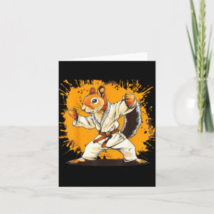 Judo Eekhoorn Aquarel Taekwondo Karate MMA Kaart