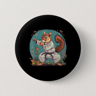 Judo Eekhoorn Natuur Taekwondo Karate MMA Eekhoorn Ronde Button 5,7 Cm