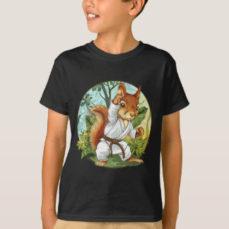Judo Eekhoorn Natuur Vechtkunst Kickboksen T-shirt