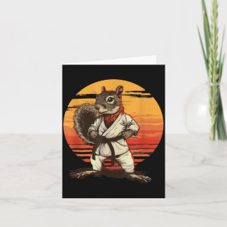 Judo Eekhoorn Zonsondergang Taekwondo Karate MMA E Kaart