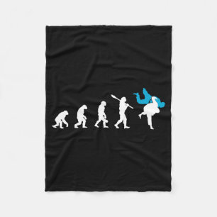 Judo Evolutie Cool Judoka Retro Cadeau Fleece Deken