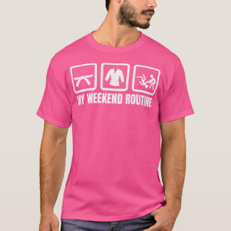 Judo Fighter Weekendschema Judo-liefhebber T-shirt