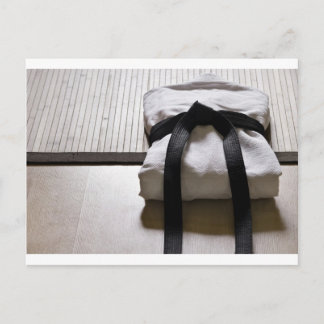 Judo Gi over Tatami mat Briefkaart