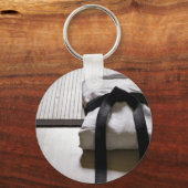 Judo Gi over Tatami mat Sleutelhanger (Voorkant)