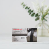 Judo Gi over Tatami mat Visitekaartje (Staand voorkant)