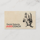 Judo instructor - Kanji and Judoka Visitekaartje (Voorkant)