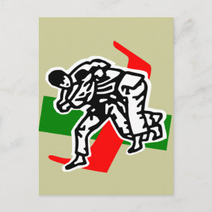 judo ju jitsu briefkaart