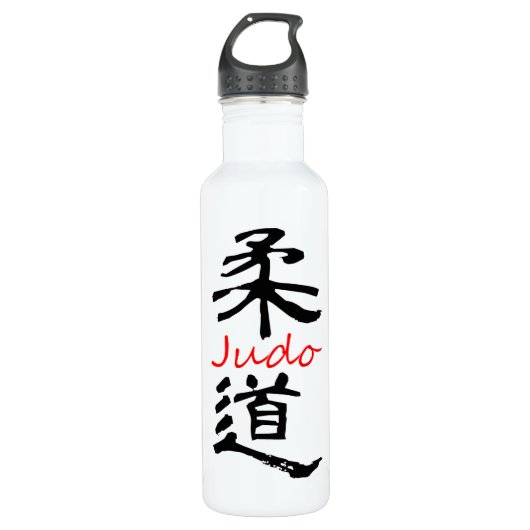 Judo-kalligrafiemaluminium Waterfles (Voorkant)