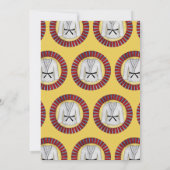 Judo Karate Arts Martiaux Anniversaire Invitation (Dos)