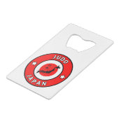Judo Kredietkaart Flessenopener (Voorkant Gekanteld)