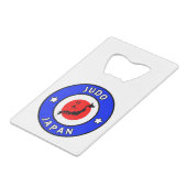 Judo Kredietkaart Flessenopener (Voorkant Gekanteld)