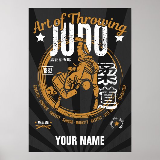 Judo: Kunst van het Throwing Poster (Voorkant)