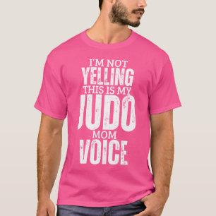 Judo Mama Stem Grappige Vrouwen Moeder Judo T-shirt