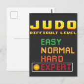 Judo Martial Arts Coach Console Deskundige Briefkaart (Voorkant / Achterkant)