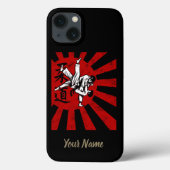 Judo Martial Arts Japans Retro Design Case-Mate iPhone Case (Achterkant)
