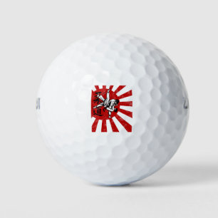 Judo Martial Arts Japans Retro Design Golfballen