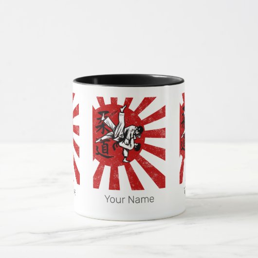 Judo Martial Arts Japans  Retro Design Mok (Midden)
