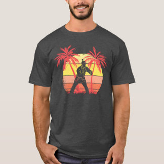 Judo meisje vechtend vrouwelijke zomer zonsonderga t-shirt