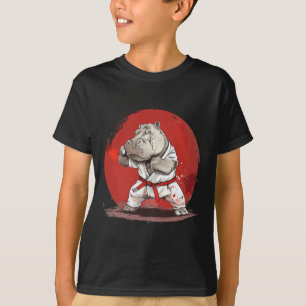 Judo Natuurlijk Nijlpaard Kickboksen Taekwondo Vec T-shirt