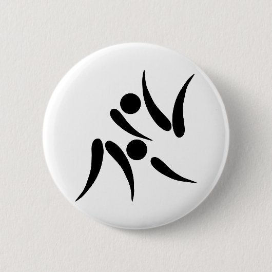 Judo Olympische Spelen 2005 Pictogram Ronde Button 5,7 Cm (Voorkant)