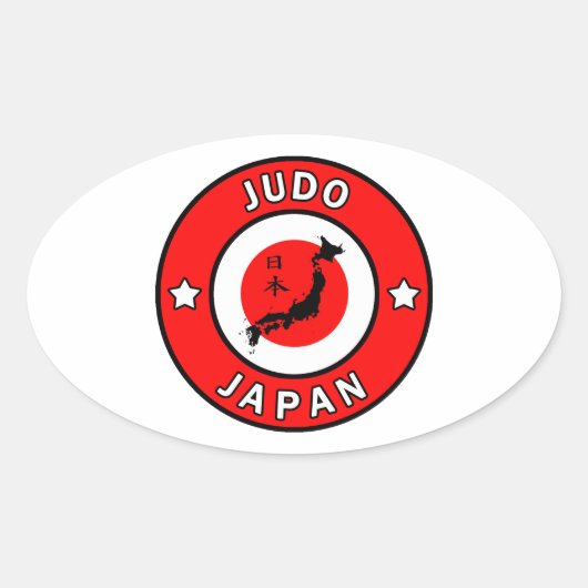 Judo Ovale Sticker (Voorkant)