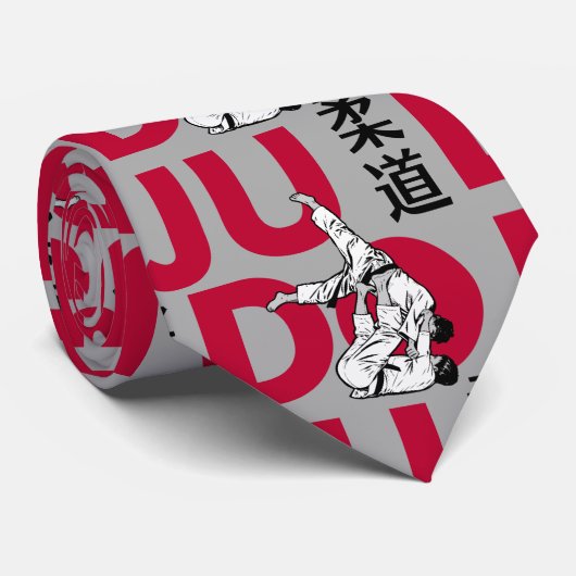 Judo Pattern - Bold and Dynamic Stropdas (Opgerold)