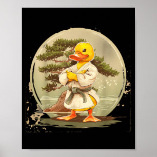 Judo Rubber Eend Natuur Kickboksen Taekwondo Poster