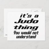 Judo Thing Design Briefkaart (Voorkant / Achterkant)