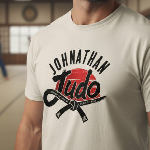 Judo - Zwarte Band - Rijzende Zon Tri-Blend Shirt