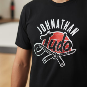 Judo - Zwarte Band - Rijzende Zon Tri-Blend Shirt