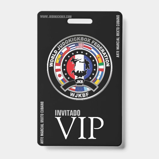 JUDOKICKBOX Badge - Credencial Vip (Voorkant)