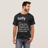 JUDY Definition Personalized Name Funny Birthday T-shirt (Voorkant volledig)