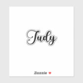 Judy Name - Handgeschreven kalligrafie Sticker (Vel)